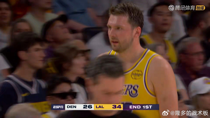 湖人半场领先掘金12分 东契奇12+5+5助阵